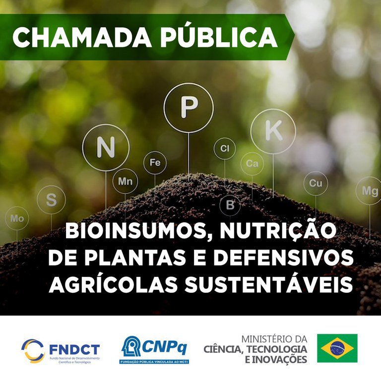 Publicada Chamada Pública de R$36 milhões para bioinsumos biológicos