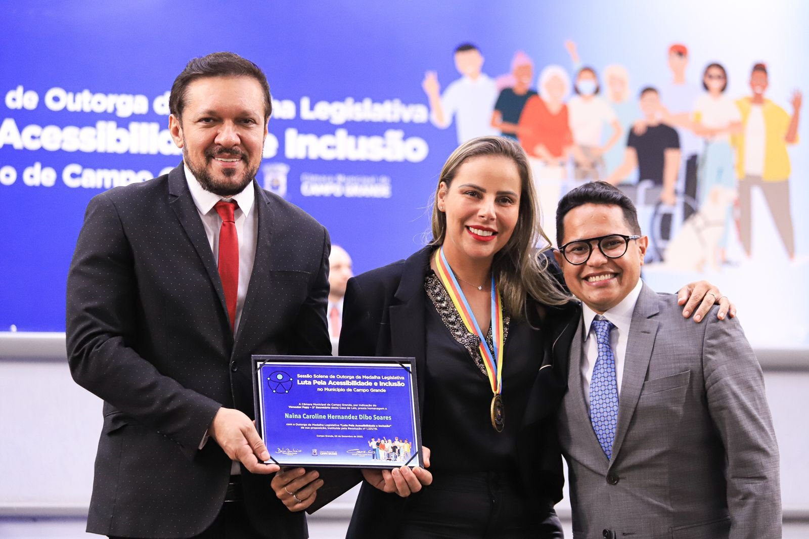 Deputado Lucas de Lima participa da entrega da Medalha Legislativa “Luta Pela Acessibilidade e Inclusão”