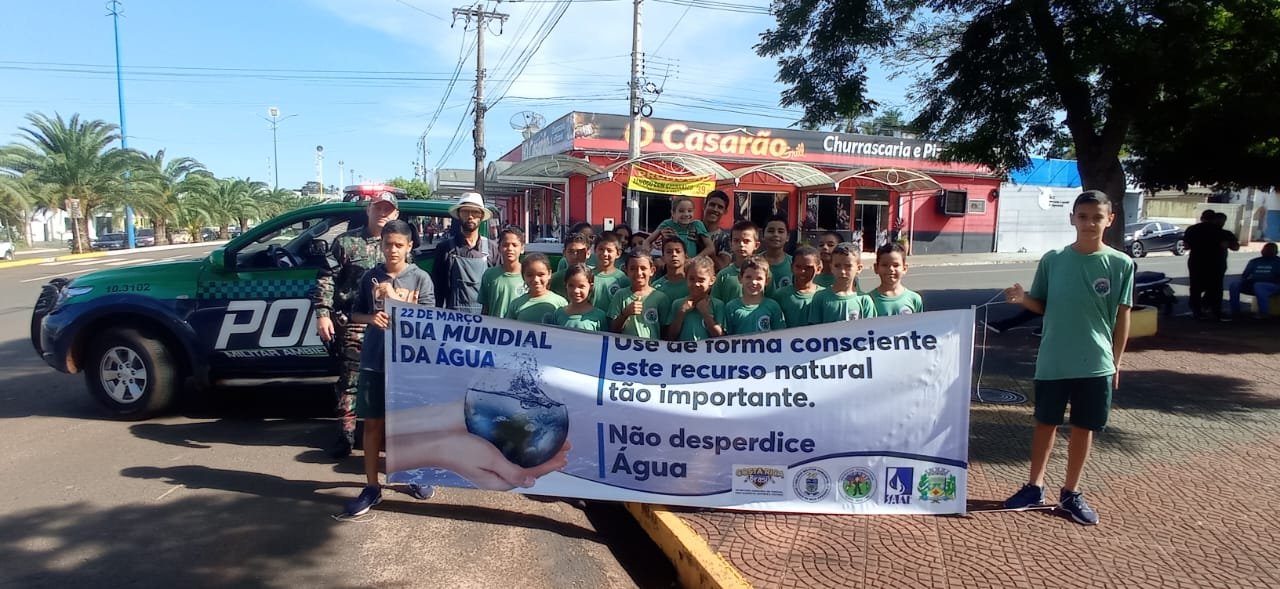 Projeto Florestinha e Prefeitura de Costa Rica realizam blitz educativa para 450 pessoas na semana da água e Projeto conhece estação de tratamento de água