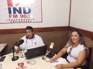 Secretária interina de Cultura e Turismo de Aquidauana Fernanda Anderson fala na IND FM