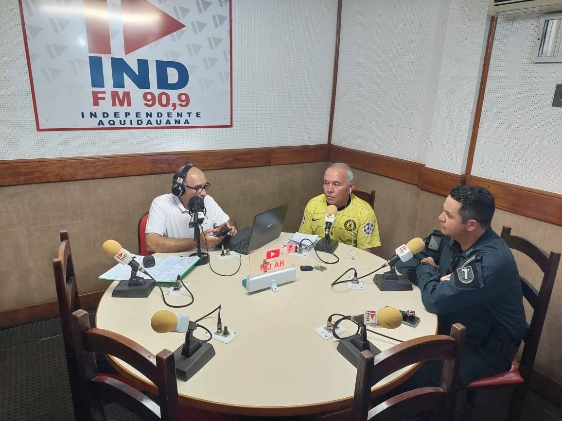Entrevista na Ind FM 90,9 MHz-Busca da harmonia e da paz entre as torcidas, em prol da garantia da supremacia do interesse público, assim também como nos eventos das Olimpíadas