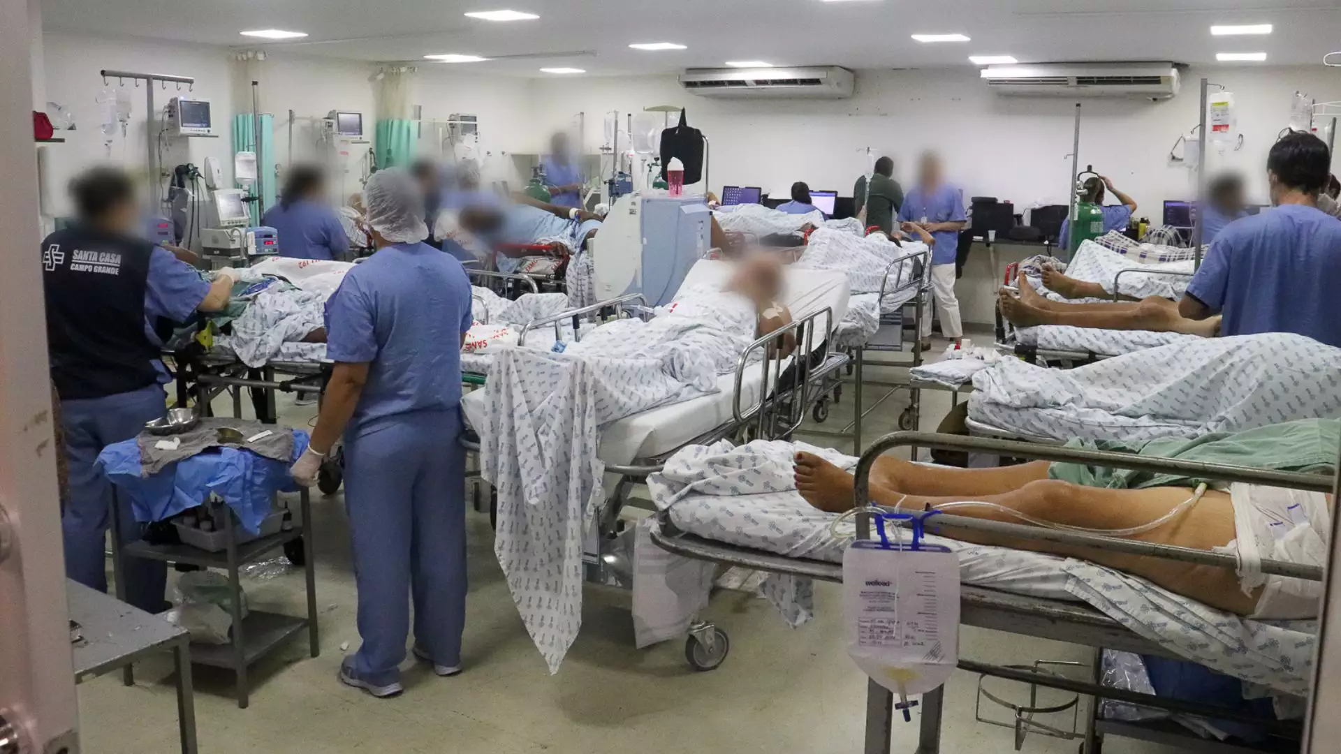 Emergência: Hospitais que atendem SUS estão acima da lotação máxima em Campo Grande