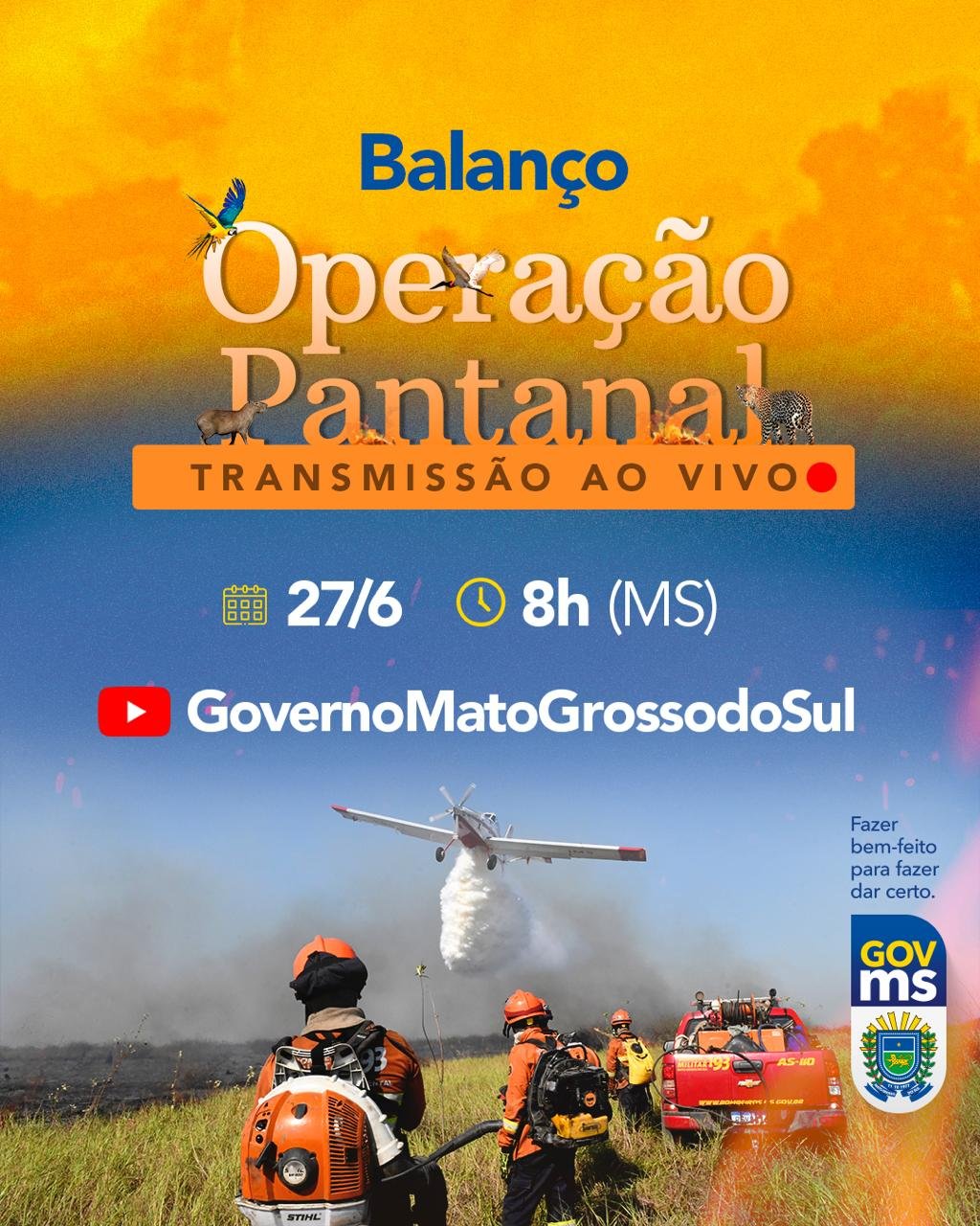 Governo de MS vai lançar plataforma de dados sobre incêndios e força-tarefa de atendimento à imprensa