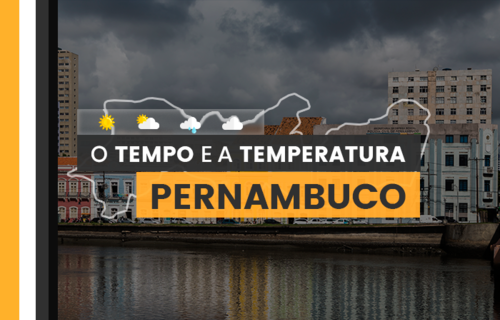 PREVISÃO DO TEMPO: quarta-feira (10) com alerta para acumulado de chuvas em Pernambuco