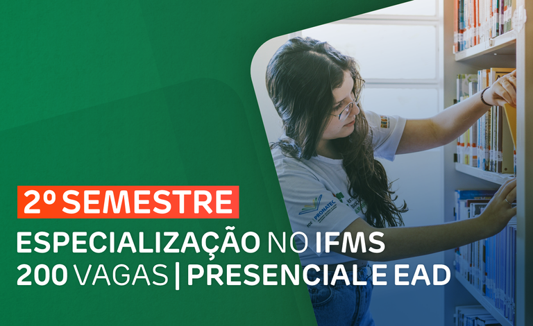 IFMS abre seleções para cursos gratuitos de especialização