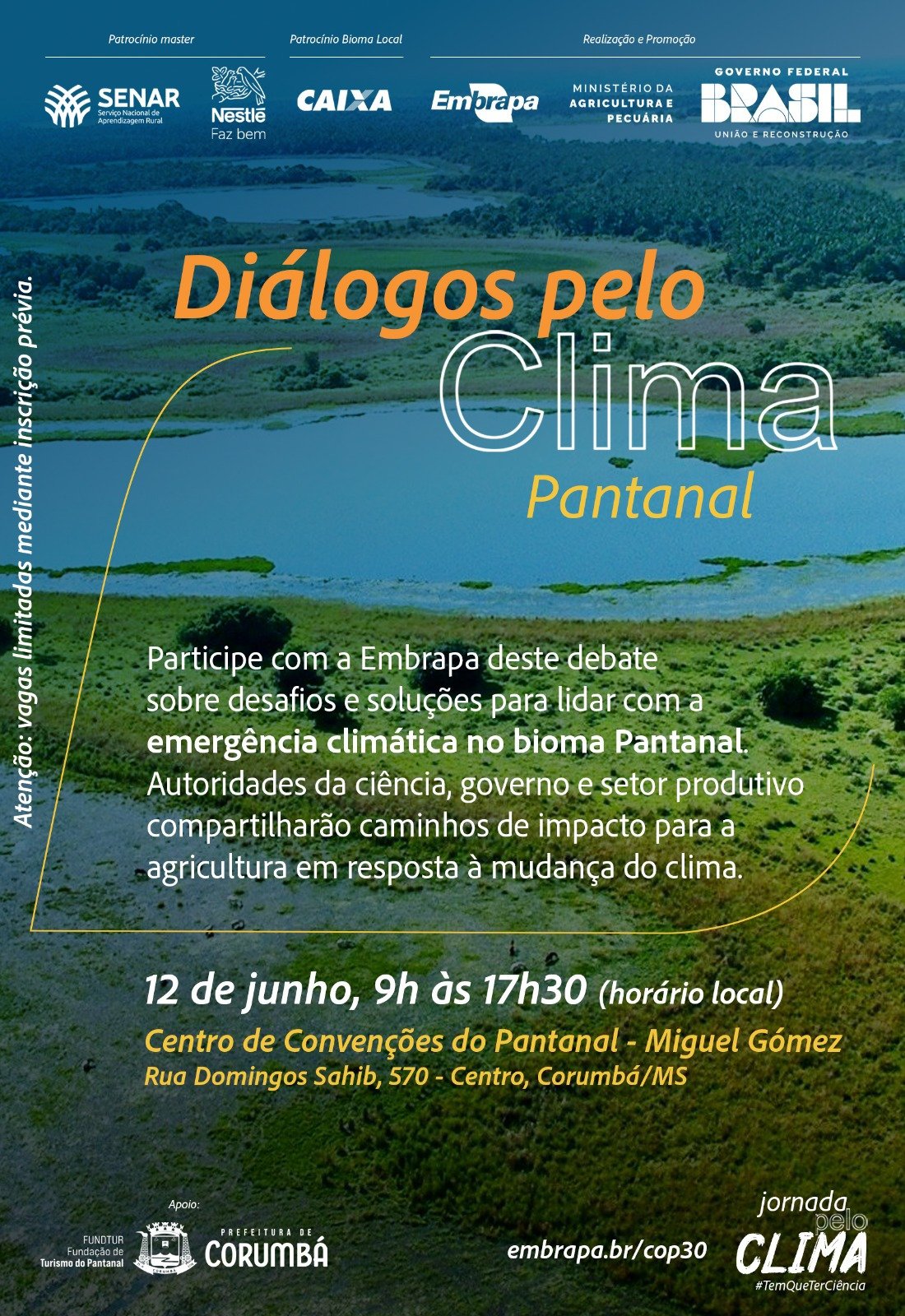 Embrapa e parceiros promovem evento pré-COP sobre os desafios climáticos do Pantanal
